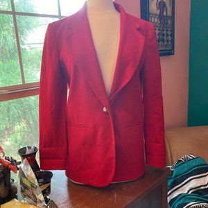 Bright red vintage Savannah brand blazer size 6